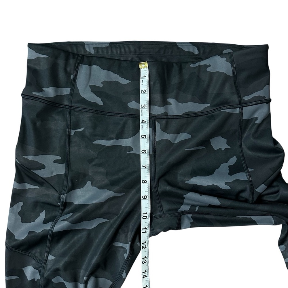 Athleta Camo Contender 7/8 Tight in PowerLift Mid Rise Leggings Black Sz Large - Picture 6 of 9